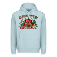 Blue Mist hanging with my gnomies Premium Hoodie - CowhideDigitalArt