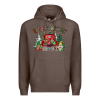 Coffee hanging with my gnomies Premium Hoodie - CowhideDigitalArt
