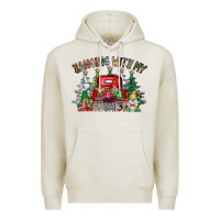 Oatmeal Heather hanging with my gnomies Premium Hoodie - CowhideDigitalArt