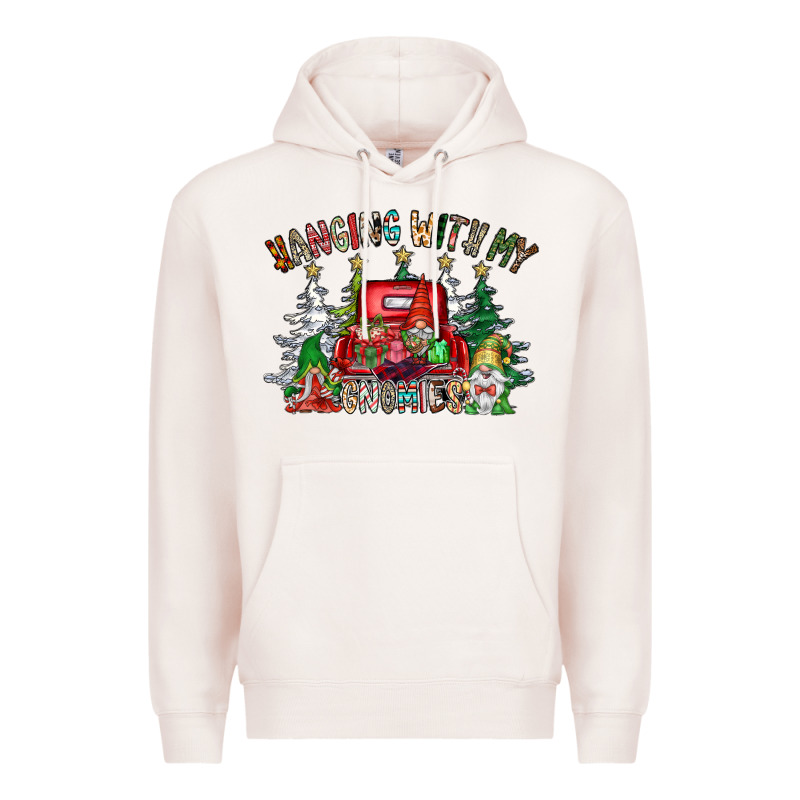 Hanging With My Gnomies Premium Hoodie by CowhideDigitalArt | Teevron