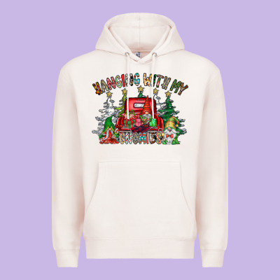 Hanging With My Gnomies Premium Hoodie Designed By Cowhidedigitalart