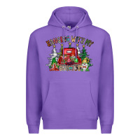 Purple hanging with my gnomies Premium Hoodie - CowhideDigitalArt