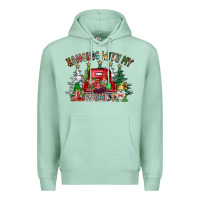 Seafoam hanging with my gnomies Premium Hoodie - CowhideDigitalArt