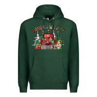 Sports Green hanging with my gnomies Premium Hoodie - CowhideDigitalArt