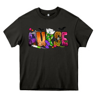 Asphalt Nurse Halloween Heavy Core Tee - NancyCooperArtShop