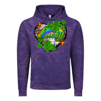 Cloud Purple lucky heart St. Patricks Day Vintage Hoodie - FaDigitalArtStudio