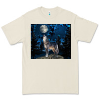 Bone wolf howling at the moon Premium Tee - TumblerDesignByShophia
