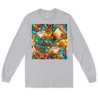 Moon Dust honey and bee coffee cup with flowers and leopard seamless pattern bbs Long Sleeve Tee - BundleAndBundleShop