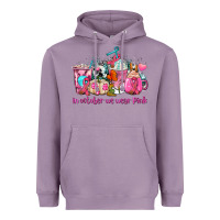 Lavender western cancer  in october we wear pink coffee cups with ribbons Heavyweight Hoodie - AdoDesignShop