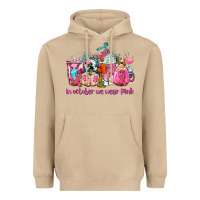 Mushroom western cancer  in october we wear pink coffee cups with ribbons Heavyweight Hoodie - AdoDesignShop