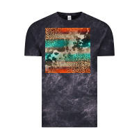 Cloud Black Leopard Cowhide Pattern Vintage Tee - CowCowDesign