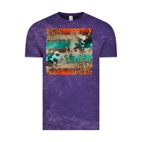 Cloud Purple Leopard Cowhide Pattern Vintage Tee - CowCowDesign