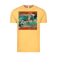 Vintage Mustard Leopard Cowhide Pattern Vintage Tee - CowCowDesign
