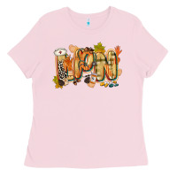 Bubblegum Pink fall lpn Ladies Tee - CowGirlArtShop