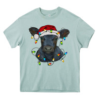 Arona christmas baby black angus calf with lights Heavy Core Tee - RanaPortraitStore