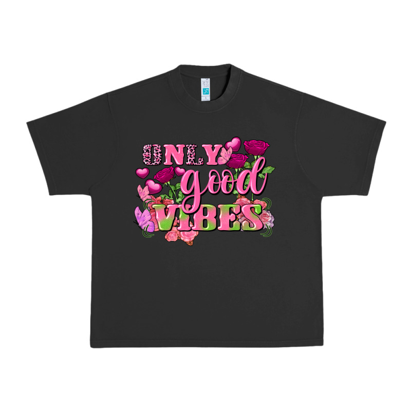 Valentine's Day Only Good Vibes Urban Heavy Tee by FaDigitalArtStudio | Teevron