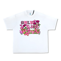 White Valentine's Day only good vibes Urban Heavy Tee - FaDigitalArtStudio