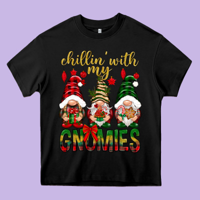 Chillin' With My Gnomes Heavy Core Tee Designed By Nancycooperartshop