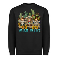Black wild west western gnome Heavyweight Sweatshirt - BarkalooDesign