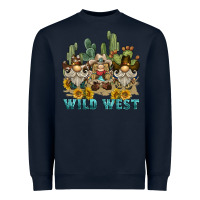 Navy wild west western gnome Heavyweight Sweatshirt - BarkalooDesign
