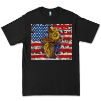 Black jesus christ with american flag Premium Tee - TumblerDesignByShophia