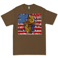 Cacao jesus christ with american flag Premium Tee - TumblerDesignByShophia