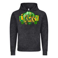 Vintage Black St. Patrick's Day lucky Vintage Hoodie - FaDigitalArtStudio