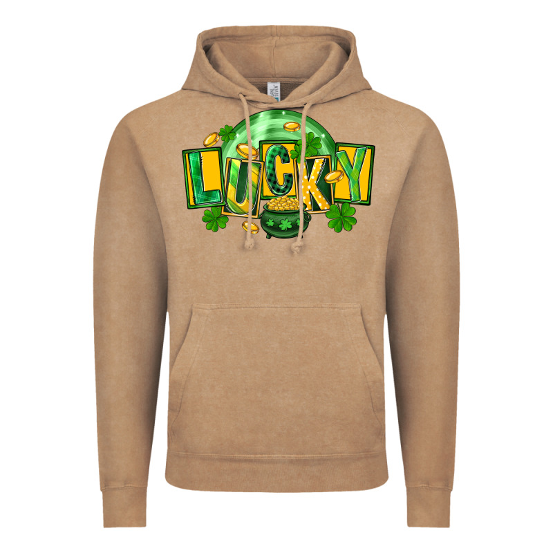 St. Patrick's Day Lucky Vintage Hoodie by FaDigitalArtStudio | Teevron