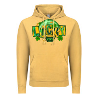 Vintage Mustard St. Patrick's Day lucky Vintage Hoodie - FaDigitalArtStudio