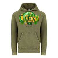 Vintage Olive St. Patrick's Day lucky Vintage Hoodie - FaDigitalArtStudio