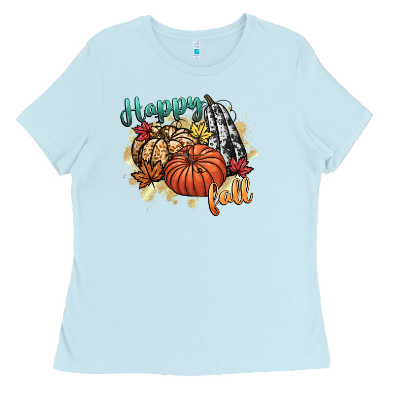 Happy Fall Ladies Tee by CowGirlArtShop | Teevron