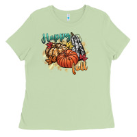 Matcha happy fall Ladies Tee - CowGirlArtShop