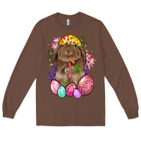 Chestnut Rabbit And Carrot Easter Long Sleeve Tee - BundleAndBundleShop