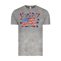 Cloud Rock all american girl doodle letters Vintage Tee - CowCowDesign