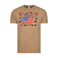 Vintage Coffee all american girl doodle letters Vintage Tee - CowCowDesign