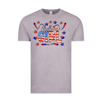 Vintage Zinc all american girl doodle letters Vintage Tee - CowCowDesign