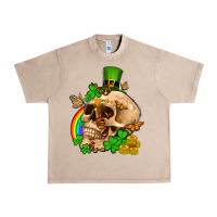 French Oak St. Patrick's boho skull Urban Heavy Tee - OliviaCreatesArt