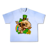 Grape Ice St. Patrick's boho skull Urban Heavy Tee - OliviaCreatesArt