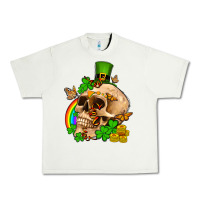 Pistachio St. Patrick's boho skull Urban Heavy Tee - OliviaCreatesArt