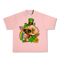 Salmon St. Patrick's boho skull Urban Heavy Tee - OliviaCreatesArt