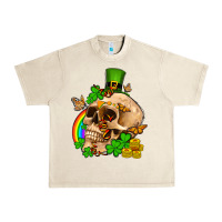 Sandshell St. Patrick's boho skull Urban Heavy Tee - OliviaCreatesArt