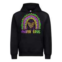 Black mardi gras rainbow Urban Hoodie - JahusDesignShop