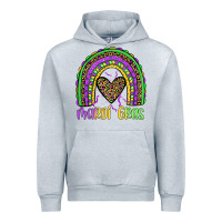 Heather Grey mardi gras rainbow Urban Hoodie - JahusDesignShop