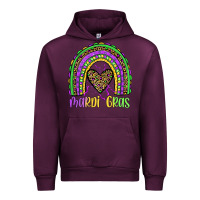 Mauve Wine mardi gras rainbow Urban Hoodie - JahusDesignShop