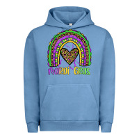 Pigment Pebble Blue mardi gras rainbow Urban Hoodie - JahusDesignShop