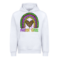 White mardi gras rainbow Urban Hoodie - JahusDesignShop