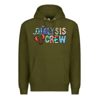 Army Green dialysis crew Premium Hoodie - CowhideDigitalArt