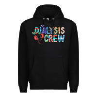 Black dialysis crew Premium Hoodie - CowhideDigitalArt