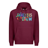 Burgundy dialysis crew Premium Hoodie - CowhideDigitalArt