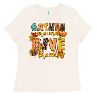 Bone gather around and give thanks Ladies Tee - CowGirlArtShop